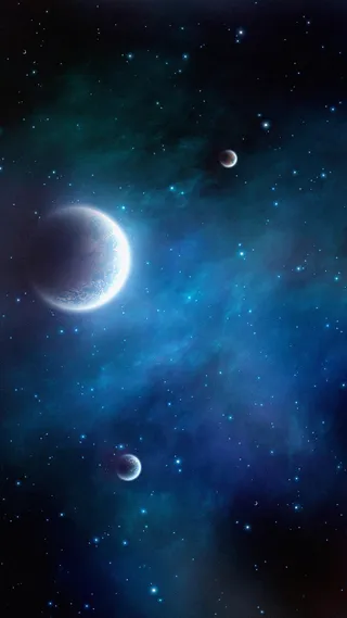 蓝色宇宙星球H5背景高清