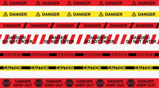 红黑警戒线免抠