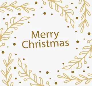 黄色树枝花纹免抠