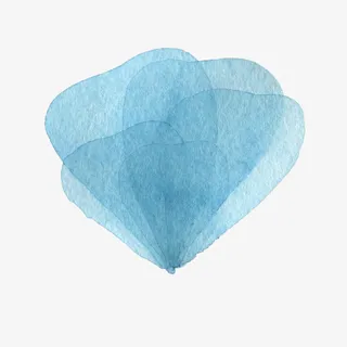 蓝色唯美花瓣免抠