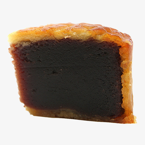 红豆沙月饼微距特写免抠