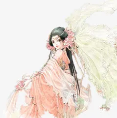 翩翩起舞女子png素材免抠