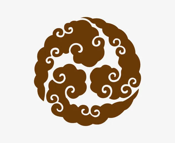 矢量传统云朵素材免抠