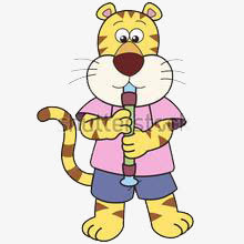 卡通可爱老虎免抠