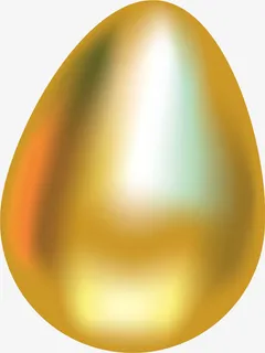 唯美奢华金色彩蛋免抠