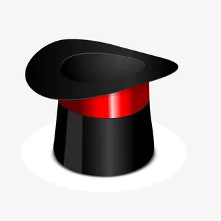 魔术师的帽子矢量素材免抠