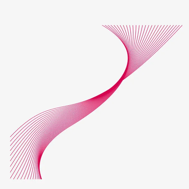 矢量红色空间扭曲透明网格免抠