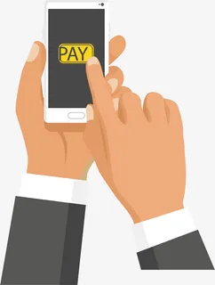 手拿手机电商购物免抠