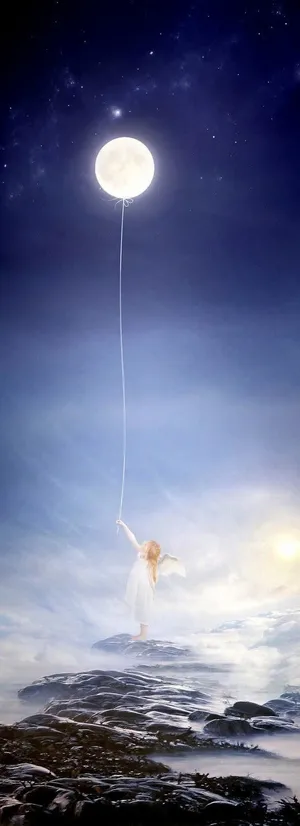 中秋佳节送上一轮明月免抠背景H5背景元素