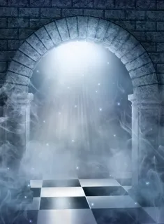 蓝色城堡背景高清