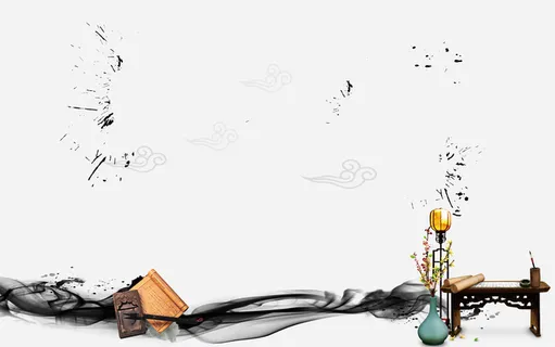 高考冲刺水墨风海报背景高清