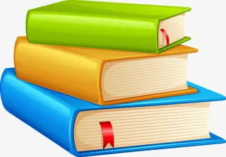 卡通书文具开学免抠