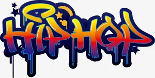 矢量彩色hiphop免抠