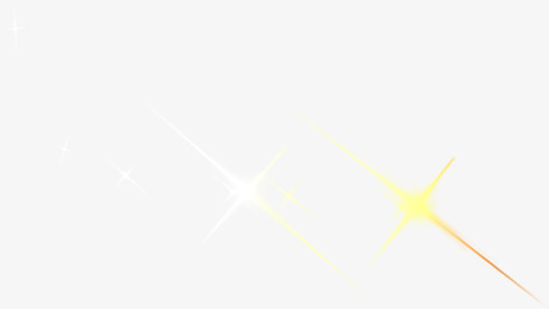 黄色卡通亮光设计紫色唯美免抠