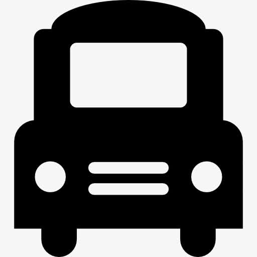大客车正面图标免抠素材免抠