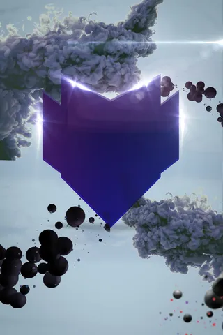 紫色水墨几何背景素材高清