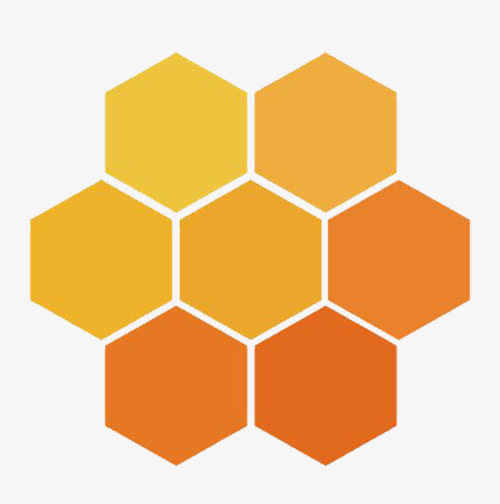 简约蜂窝网格免抠