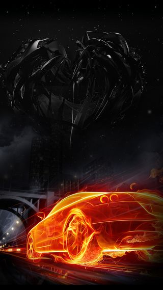 黑色酷炫速度激情汽车比赛背景高清