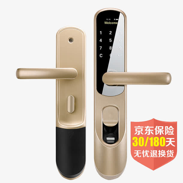 家用智能防盗门锁免抠