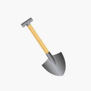 铲子 工兵铲 铁锹  铁铲免抠