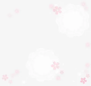 白色花瓣 五朵花瓣免抠