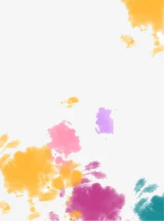 水彩墨迹晕染免抠