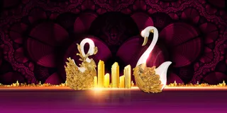 华丽璀璨地产商业紫色背景素材高清