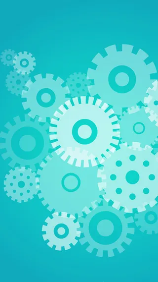 蓝色齿轮图案背景图高清
