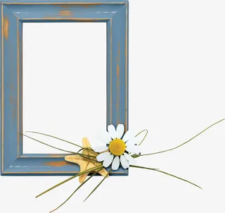 花纹装饰木质复古边框免抠