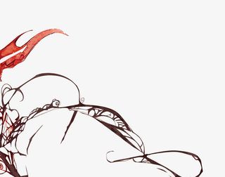 矢量哥特风花纹免抠