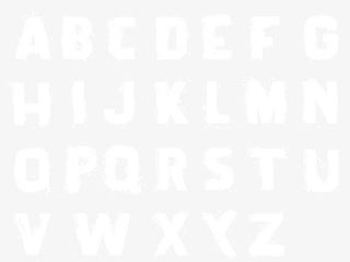 白色斑驳字母设计矢量素材免抠