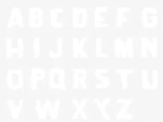 白色斑驳字母设计矢量素材免抠