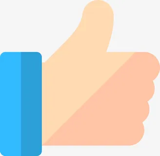 蓝色点赞图标免抠