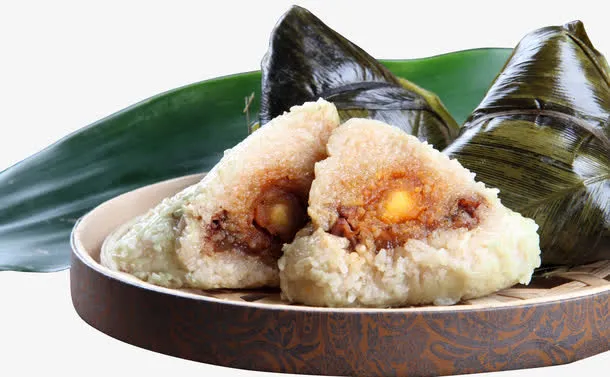蛋黄肉粽免抠