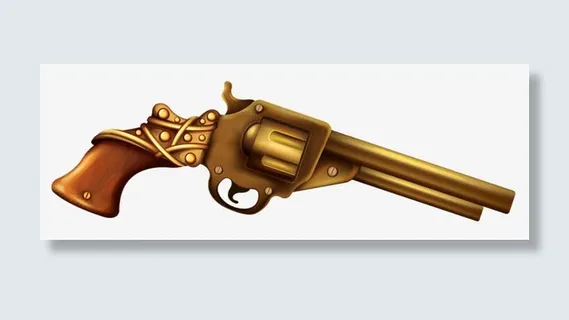 金色手枪免抠