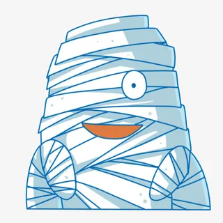 万圣节小木乃伊免抠