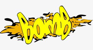 BOMB装饰贴纸免抠