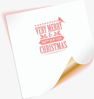 小清新白色纸张免抠