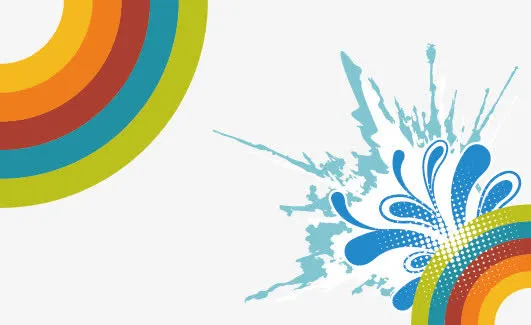 酷炫色彩元素免抠