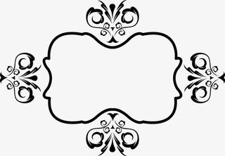 法式花纹边框图片免抠