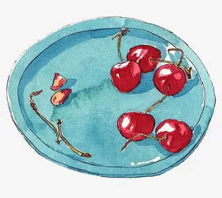 车厘子果盘免抠