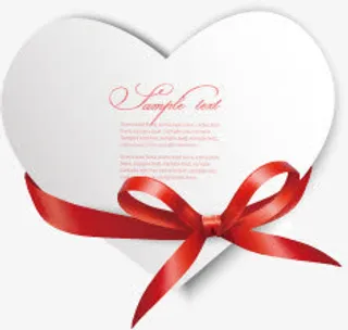 七夕情人节桃心贺卡免抠