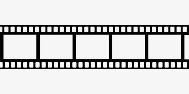 电影拍摄胶卷免抠标签元素