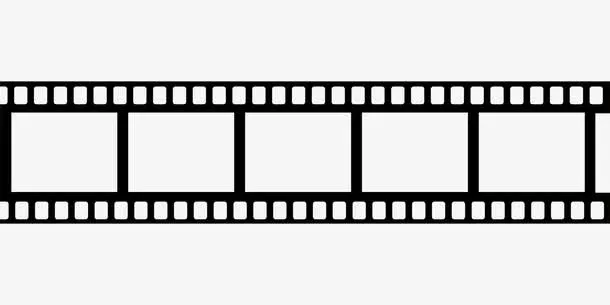 电影拍摄胶卷免抠标签元素
