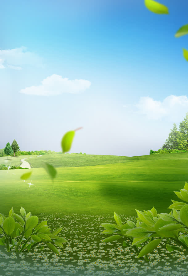 清新店铺背景免抠