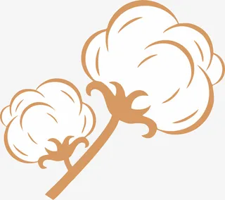 棉花矢量图，简笔画免抠图标元素