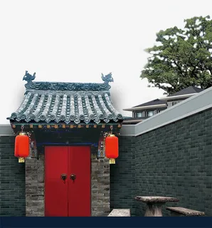 地产海报元素古风房子免抠 地产海报元素古风房子免抠