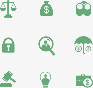 天平锁头放大镜.免抠