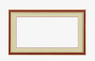 照片相框实木边框免抠