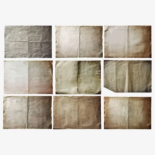 矢量发旧的纸张免抠